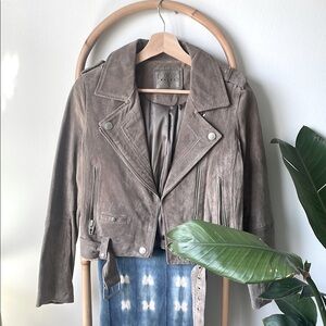 French taupe BlankNYC Suede Jacket XS
